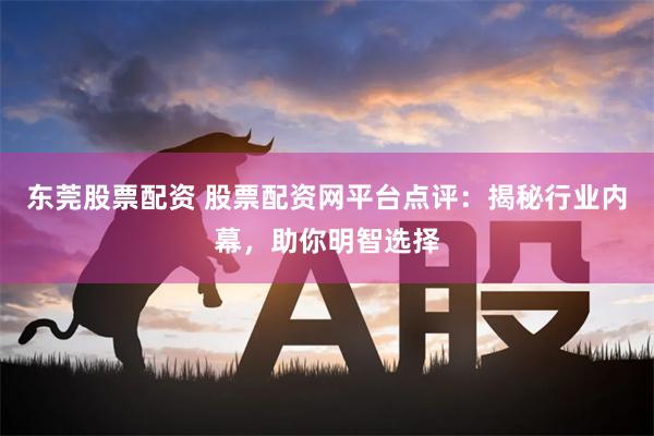 东莞股票配资 股票配资网平台点评：揭秘行业内幕，助你明智选择