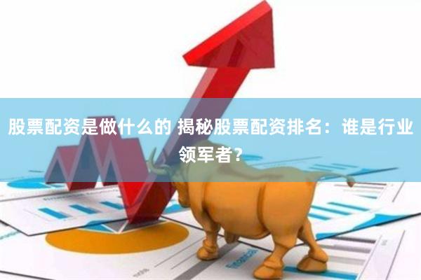 股票配资是做什么的 揭秘股票配资排名：谁是行业领军者？